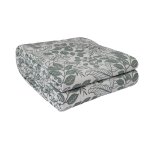 Boutis feuillage bicolore 230x250cm - mt - mondial tissus