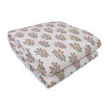 Boutis fleurs indiennes 230x250cm - mt - mondial tissus
