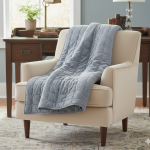 Boutis mouchet gris 230x250cm - mt - mondial tissus