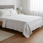 Boutis tradition 230x250cm blanc - mt - mondial tissus