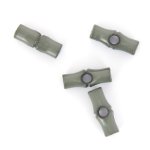 Boutons buchettes plastiques gris 27 mm - mt - mondial tissus