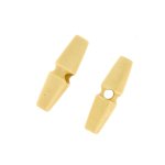 Boutons duffle - coat 1 trou beige 40mm - mt - mondial tissus