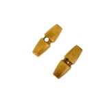 Boutons duffle - coat 1 trou marron clair 30mm - mt - mondial tissus
