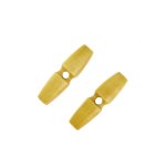 Boutons duffle - coat 1 trou marron clair 35mm - mt - mondial tissus