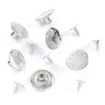Bouton jeans 17 mm argent - mt - mondial tissus