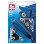 Boutons jeans  river sans couture toile laiton 17 mm laiton et blanc - prym - mondial tissus