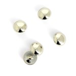 Boutons manchettes argents  queue 15 mm - mt - mondial tissus
