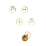 Boutons nacrs blanc 11 mm - mt - mondial tissus