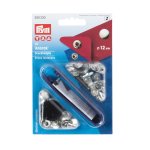 Boutons pression pour anorak 12 mm argent - prym - mondial tissus