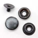 Bouton pression jeans 15 mm noirs - mt - mondial tissus