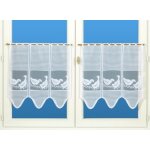 Brise - bise maille oie vichy 60cm blanc - mondial tissus