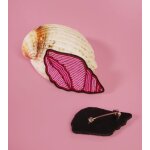Broche coquillage rose - malicieuse - malicieuse - mondial tissus