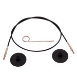 Cble circulaire interchangeable 20 cm noir - knit pro - knit pro - mondial tissus