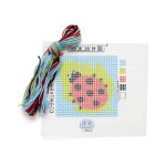 Canevas 15x15cm - motif coccinelle - dmc - mondial tissus