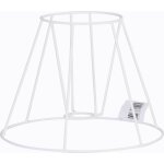 Carcasse lampe empire mtal blanc 20x15 fait en france - mondial tissus