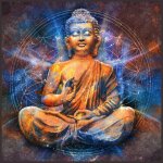 Carr de faux cuir bouddha 47 x 47 cm - mondial tissus