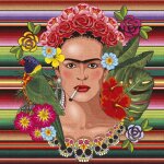 Carr de ska frida flowers - mt - mondial tissus