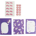 Carte d'invitation enfant dco licorne 10 pices - mondial tissus