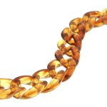 Chaine acrylique recycl� couleur �caille tortue 20mm - mt - mondial tissus