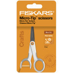 Ciseaux titanium antiadhsifs micro - tip softgrip 13 cm - fiskars - fiskars - mondial tissus