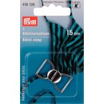 Clips pour bikinis et ceintures, 15mm, argent - prym - mondial tissus