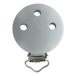 Clip bois attache ttine gris - mondial tissus