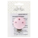 Clip bois attache ttine rose - mondial tissus