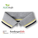 Col polo bio rayures gris xl - albstoffe - albstoffe - mondial tissus