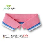 Col polo bio rayures rose taille xl - albstoffe - albstoffe - mondial tissus