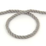 Cordon coton torsade gris perle 8mm - mondial tissus