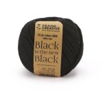 Coton cabl� macram� 2, 5mm noir 80 m - graine cr�ative - mondial tissus