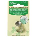 D� � coudre anneau avec plaque - clover - clover - mondial tissus