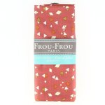 Coupon tissu 100% coton triangles gomtriques 45x55cm corail - frou frou - mondial tissus