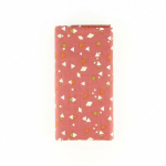Coupon tissu 100% coton triangles g�om�triques 45x55cm corail - frou frou - mondial tissus