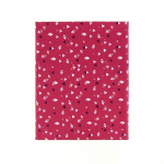 Coupon tissu 100% coton triangles g�om�triques 45x55cm rose fuchsia - frou frou - mondial tissus