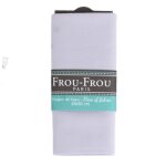Coupon tissu 100% coton uni 45x55cm violet clair - frou frou - mondial tissus