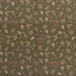 Coupon de tissu feeling nature kaki - mt - mondial tissus