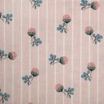 Coupon de tissu fond rose avec rayure cru - mondial tissus