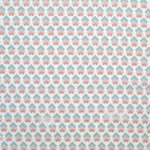 Coupon de tissu gomtrique vert et rose - mondial tissus