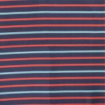 Coupon de tissu rayures bleu marine et rouges - mt - mondial tissus