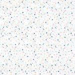 Coupon de tissu triangle et carr bleu et rose - mondial tissus