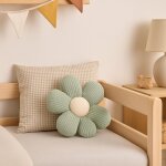 Coussin forme simone l'an�mone vert 30 x 30 cm - mt - mondial tissus