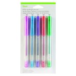 Cricut explore / maker 5 stylos gel paillet�s rose - bleu - violet - orange - vert - cricut - mondial ...