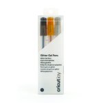 Cricut joy 3 stylos gel pailletts noir or argent 0, 8 mm - cricut - mondial tissus