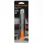 Cutter protge - lame 18 mm noir - fiskars - fiskars - mondial tissus