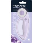 Cutter rotatif 45 mm avec poinge lilas pastel - fiskars - fiskars - mondial tissus