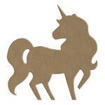 Dcoration en bois licorne 16x17 cm - aladine - mondial tissus
