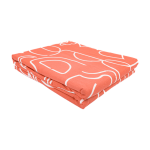 Drap housse 160x200 visage formes terracotta - mt - mondial tissus