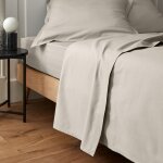 Drap plat beige - mt - mondial tissus