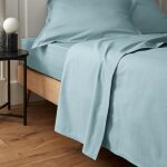 Drap plat bleu 240 x 300 cm - mt - mondial tissus